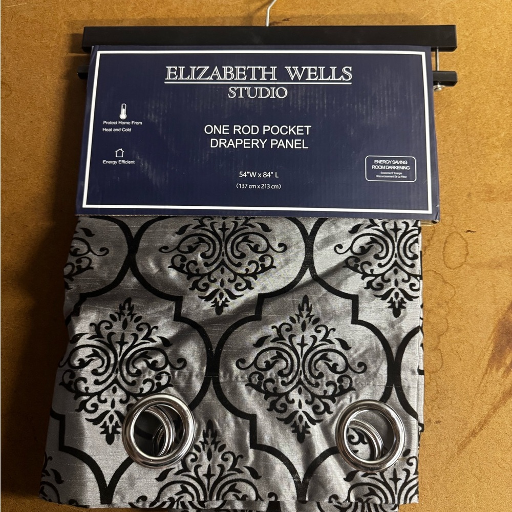 Patterned Drapes, Detailed Drapery Panel